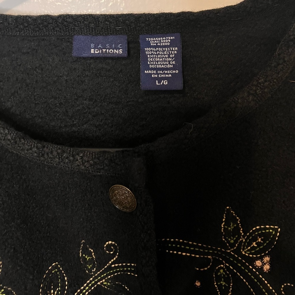 Vintage Basic Editions Button-Up Sweater - image 4